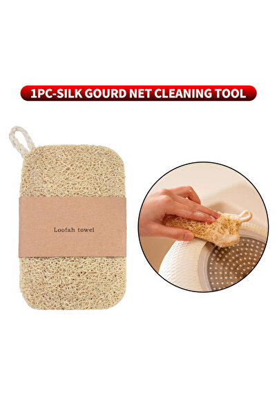 Choice 5 PCS 10PCS/5PCS/1PC - Double layer natural loofah sponge for kitchen ...