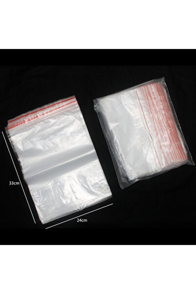 Generic 200 pieces of resealable plastic bags, clear color