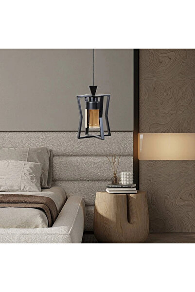 Humer نجف علاقي مودرن اسود E27*1