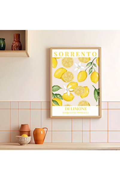 Vetro Design Plakat sa drvenim okvirom limuna