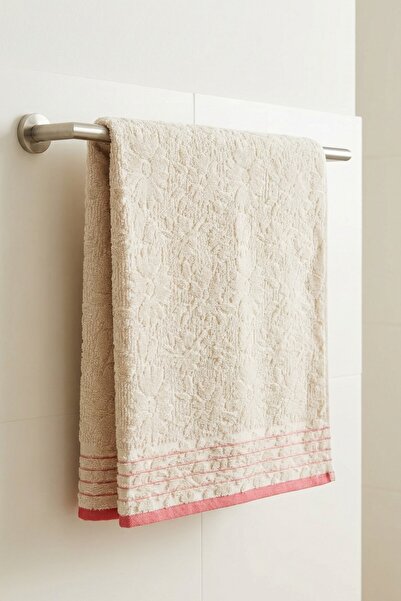 Anılsan منشفة يد بيضاء من بير - 50x90 سم، 230 جرام، 100% قطن