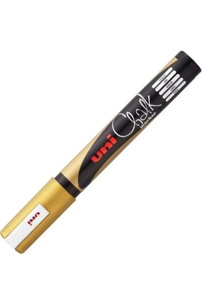 Uni Chalk liquid chalk marker 8mm, GOLD