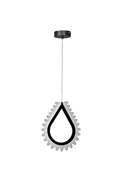 Humer Modern black pendant light with 3 lights, 25 watts