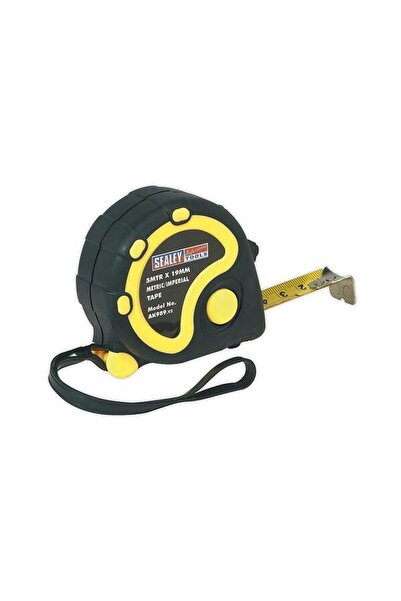 SEALEY Rubber casing tape measure, 5m