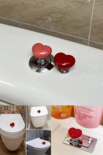 Özlem Toys Baie WC Toaletă Model inimă Buton de apăsare Buton Cheie