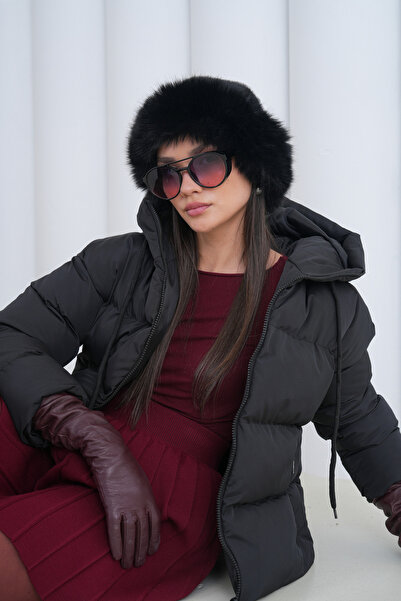 VOLT CLOTHİNG Quilted Hooded Short Coat