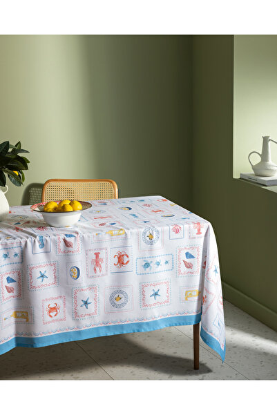 Madame Coco Față de masă Garope din polycotton - Colorată - 150x150 cm