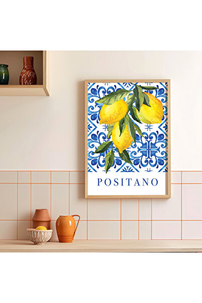 Vetro Design Poster sa drvenim okvirom Positano
