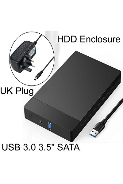 Choice1 UKPLUG USB 3.0 3.5 inch HDD SATA External Hard Drive Case box Reader ...
