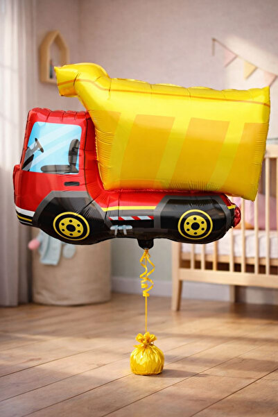 Baloncu Nene 55 cm Truck Foil Balloon Construction Themed Vehicle Balloon Boy...