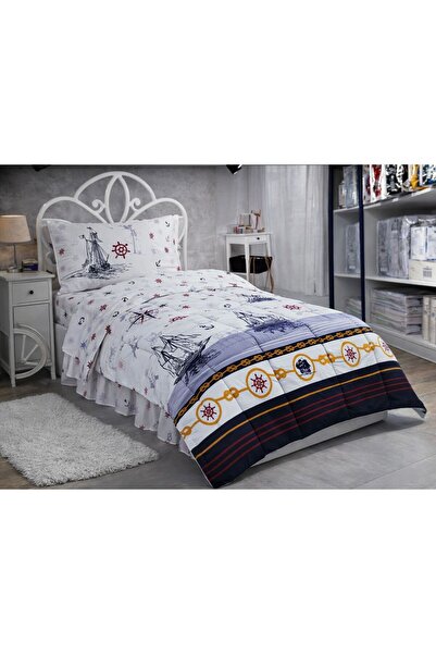 VELLON HOME 5 Piece Single Sleeping Set with Sailing Motif