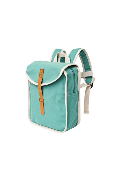 Generic حقيبة ظهر مدرسية متينة وصديقة للبيئة مصنوعة من القطن المعاد تدويره