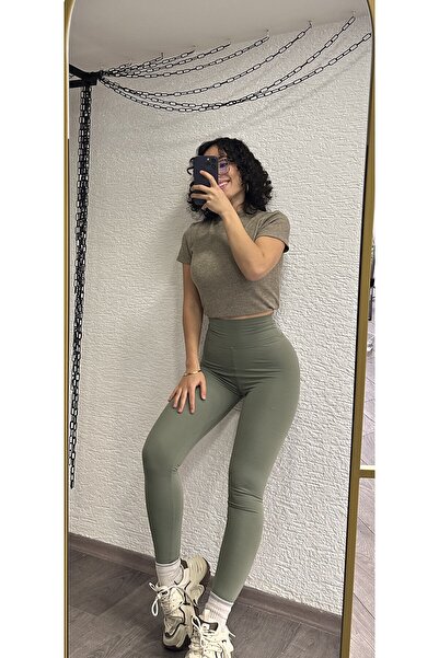 LOBOLIC Γυναικείο ελαστικό ύφασμα για αθλητικά κολάν με ψηλή μέση και συσφιγκ...