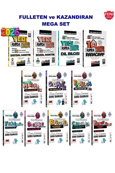 Yediiklim Yayınları 2026 - TÜM ADAYLAR İÇİN Taktiklerle Serisi ve Yedi Adımda...