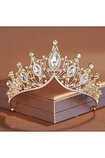 Choice تيجان ذهبية للملكات، تاج ملكي للنساء، تاج مسابقة مع مشط، تاج أميرة للف...
