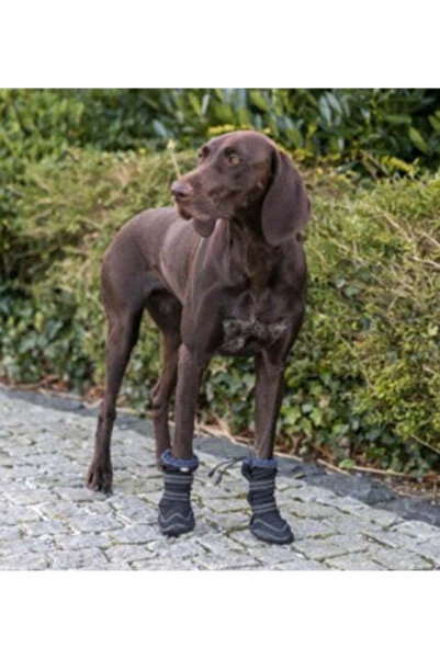 Trixie قطعتان من واقيات الأقدام الطويلة النشطة للكلاب - أسود/متوسط-كبير