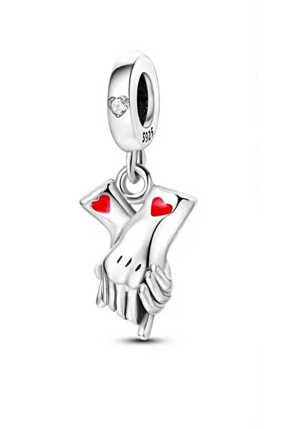 Fubena Always Together Hand in Hand Dangle Charm