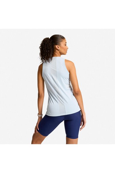 Decathlon Domyos Tricou sport pentru femei - Croială simplă - Albastru