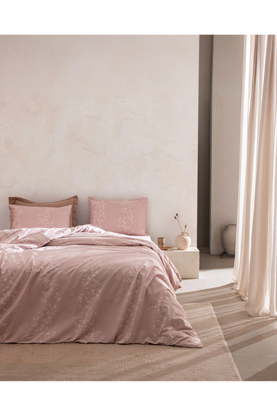 Madame Coco Arsene King Size 100% Cotton Ranforce Printed Duvet Cover Set - P...