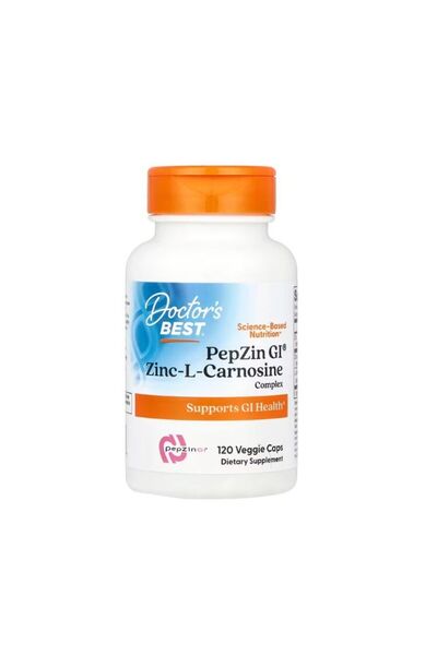 Doctor's Best PepZin GI Complex de Zinc-L-Carnozină 120 Capsule -