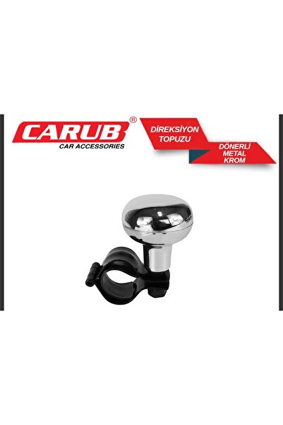Carub Direksiyon Topuzu Dönerli Metal Lux Krom