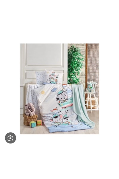 Kristal Baby Duvet Cover Set - Sailing / Blue