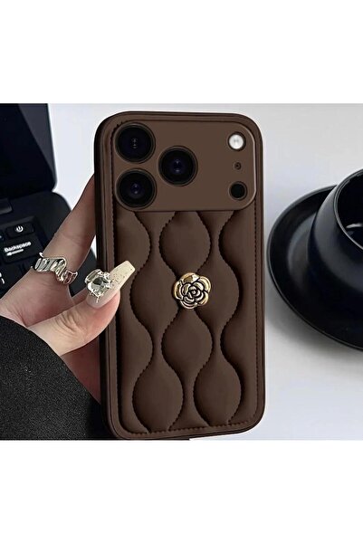 UMD حافظة جلدية بتصميم وردي متوافقة مع آيفون 17 برو