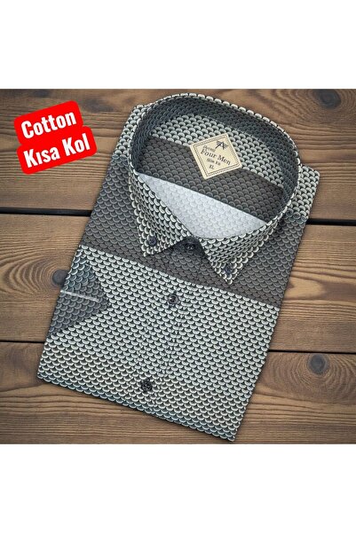 OwenLife Owen Life Cotton Fabric Slim Fit Patterned Shirt