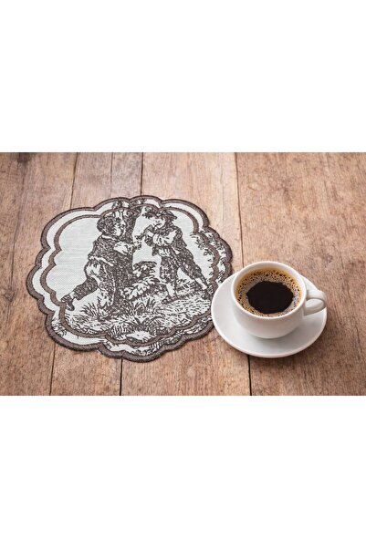 Diva Home Coffee Presentation Napkin French Cuisine Embroidered 6-Piece Water...