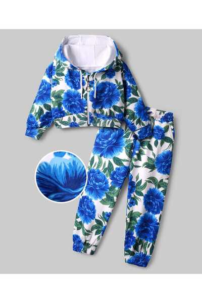 Ollington St. Floral Printed Hoodie & Joggers Set - Multicolor