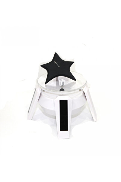 MeGass Dekor 360 Degree Solar Powered White Color Display Stand