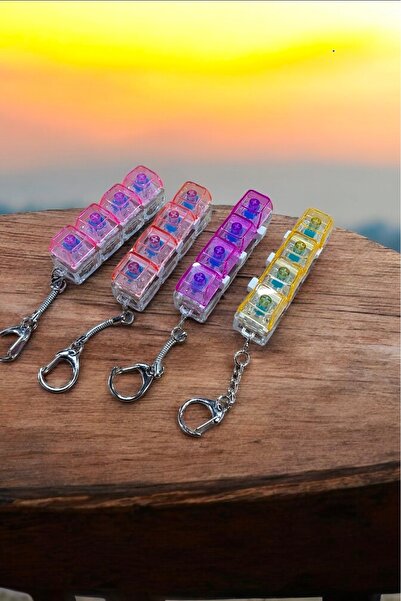 Led Anahtarlık Işıklı Klavye-Stres Giderici Anahtarlık( Karışık renk)