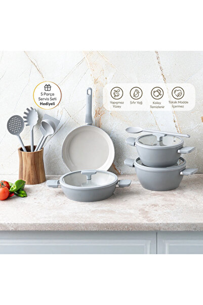 Emsan Swiss Rs 7 Piece Cookware Set