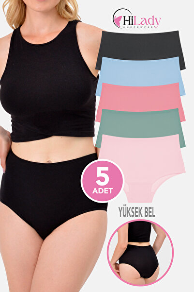 Hilady Women's Panties Stretch Fabric Flexible Cotton Fabric High Waist Panti...