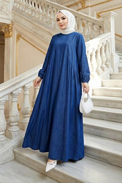 hafsamina Eva Denim Dress Dark Blue Hm262751