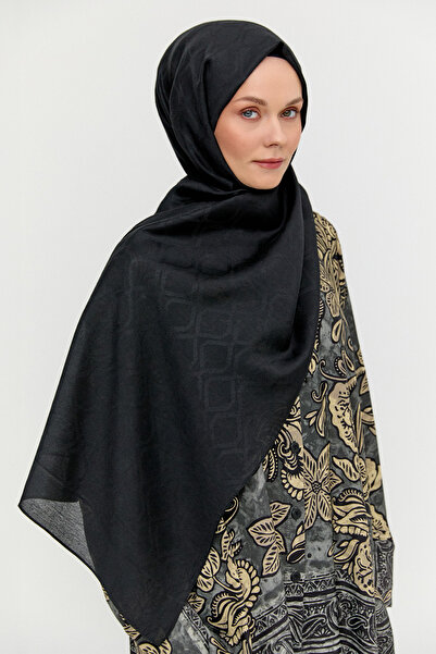 Setrms Petek Desenli Yün Modal Şal