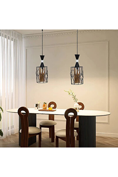 Humer Modern black hanging chandelier E27*1