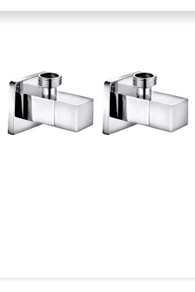 GÜRAL VİT 2 adet Dekoratif Kare Prinç Taharet Musluğu + 2 adet 50 cm Branjman
