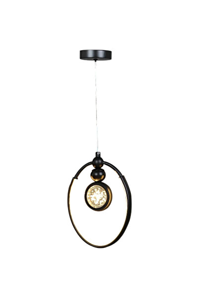 Humer Modern black pendant light with 3 lights, 7 watts