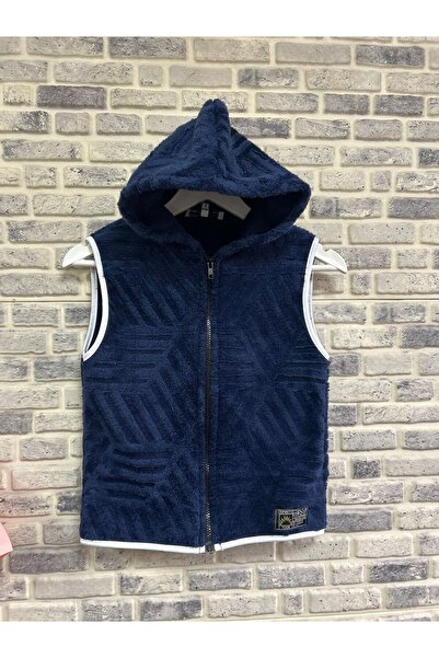 FASHION PULSE TEKSTIL Children's Navy Blue Patterned Color Capsule - Zippered...