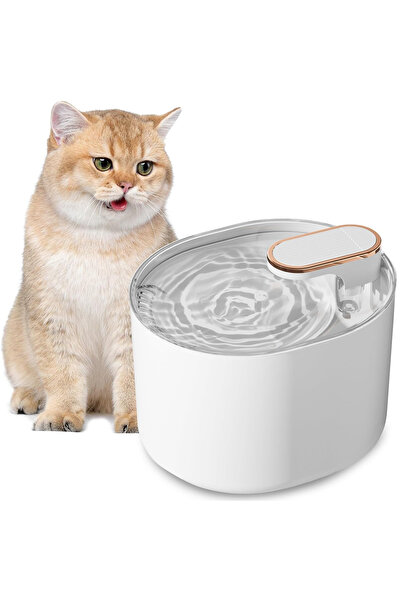 Zenva Fântână de apă pentru pisici și câini - pompă silențioasă, filtru de ca...