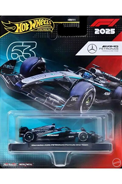 HOT WHEELS Premium 2025 Formula 1 Mercedes-Amg Petronas (#63) HRV11 - JKD80