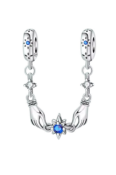 Fubena Hands Holding a Star Dangle Charm