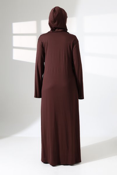 ÖNE BUTİK Women's Ligrale Viscose Shawl-Prayer Dress Set Li̇kapa