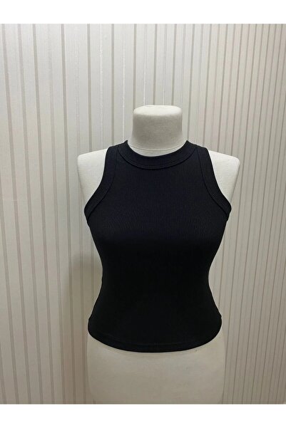 Petek Collection Corded Fabric Short Sleeve Crop Blouse (Length 45 cm)