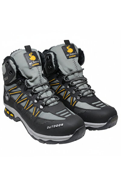 waykon Men's Outdoor Boots with Sheepskin Inside