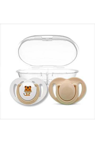 Mamajoo Ortodontik Emzik Seti 12 Ay+ Ekru & Kaplan | İkili, Silikon, Damaklı ...