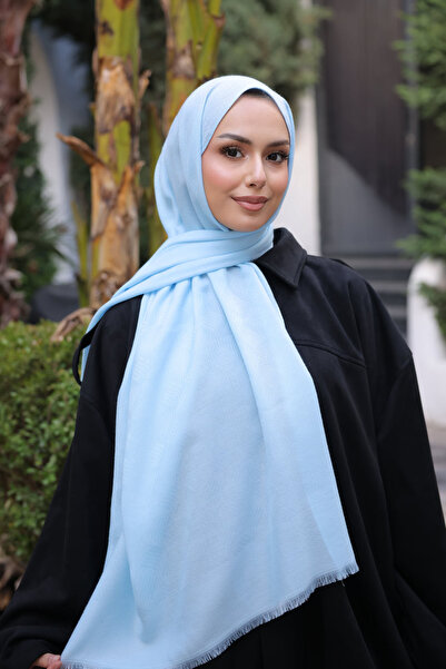 İmajButik شال جاكار قطني من إكسيلان باللون الأزرق الفاتح للأطفال