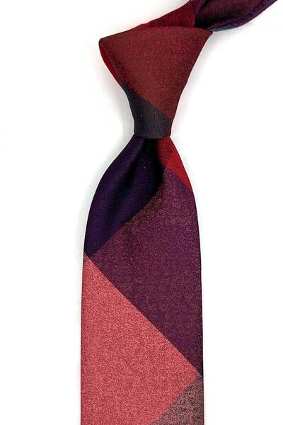 Kravatkolik Cravată clasică cu model nisip și patchwork multicolor KK13375