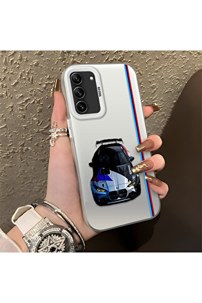 Hontinga حافظة صلبة رفيعة مضادة للسقوط بنمط BMW متوافقة مع هاتف سامسونج جالاك...